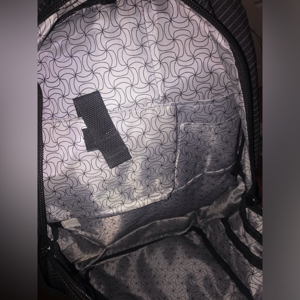 Vintage Hurley Emo Skater Pinstripe Backpack - Picture 4 of 5